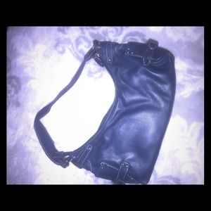 Cute small blue leather bag